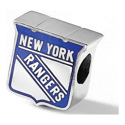 New York Rangers Sterling Silver NY Enameled Bead – view 7