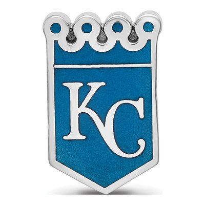 Kansas City Royals Sterling Silver KC Enamel Bead – view 5