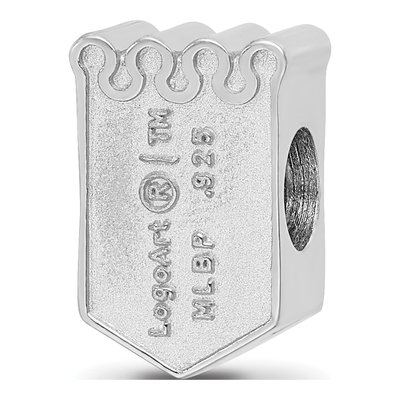 Kansas City Royals Sterling Silver KC Enamel Bead – view 6