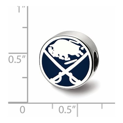 Buffalo Sabres Sterling Silver Enameled Bead – view 4