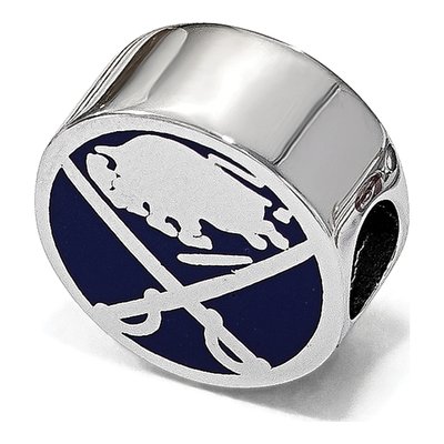 Buffalo Sabres Sterling Silver Enameled Bead – view 7