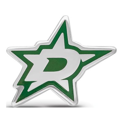 Dallas Stars Sterling Silver Enameled Bead – view 4