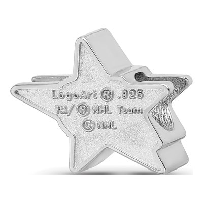 Dallas Stars Sterling Silver Enameled Bead – view 5