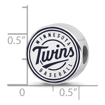 Minnesota Twins Sterling Silver Enamel Bead – view 4