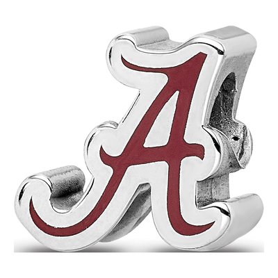 University of Alabama Sterling Silver Letter A Bead