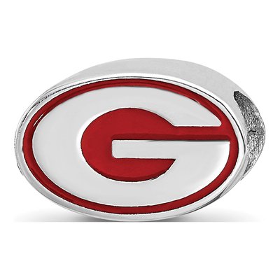 University of Georgia Sterling Silver Letter G Bead