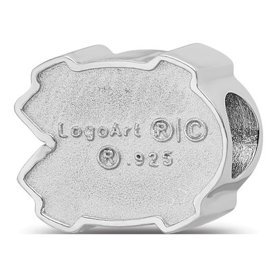 University of North Carolina Sterling Silver UNC Tar Heels Enameled Bead – view 6