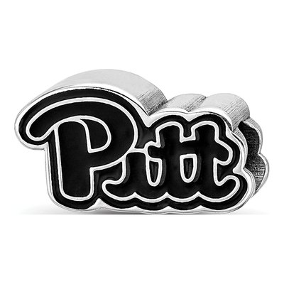 University of Pittsburgh Sterling Silver Pitt Panthers Bead