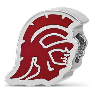 South Carolina State University Sterling Silver USC Trojan Head Bead