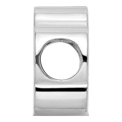 University of South Dakota Sterling Silver S-D Pawprint Enameled Bead – view 3
