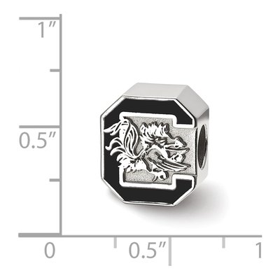 University of South Carolina Sterling Silver Enameled Bead – view 4