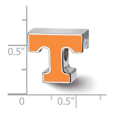 University of Tennessee Sterling Silver Letter T Bead – view 4