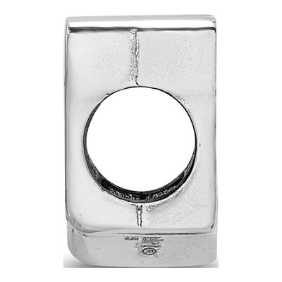 University of Wisconsin Sterling Silver Letter W Bead – view 3