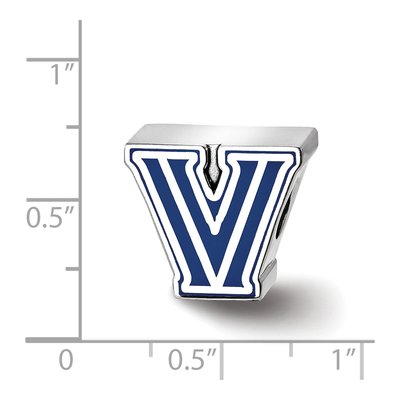 Villanova University Sterling Silver Letter V Bead – view 4