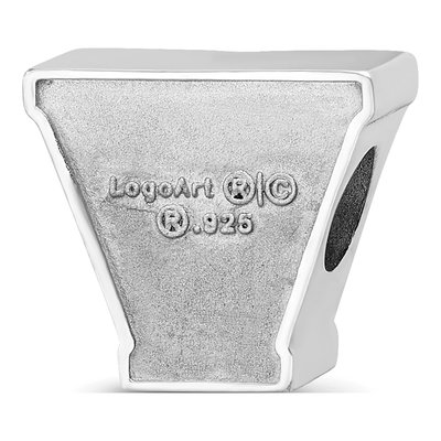 Villanova University Sterling Silver Letter V Bead – view 6