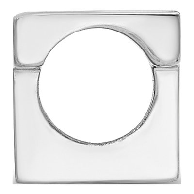 Virginia Tech Sterling Silver V-T Bead – view 3
