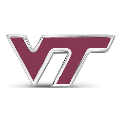 Virginia Tech Sterling Silver V-T Bead – view 5