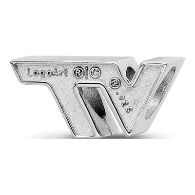 Virginia Tech Sterling Silver V-T Bead – view 6