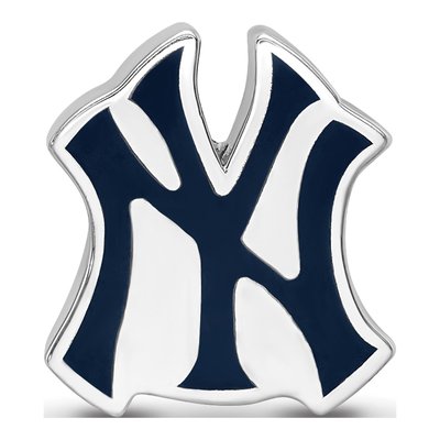 New York Yankees Sterling Silver NY Enamel Bead – view 5