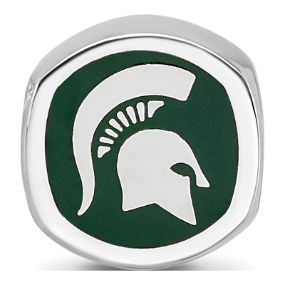 Michigan State University Sterling Silver Bead – view 4