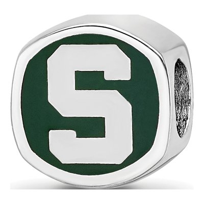 Michigan State University Sterling Silver Bead – view 6