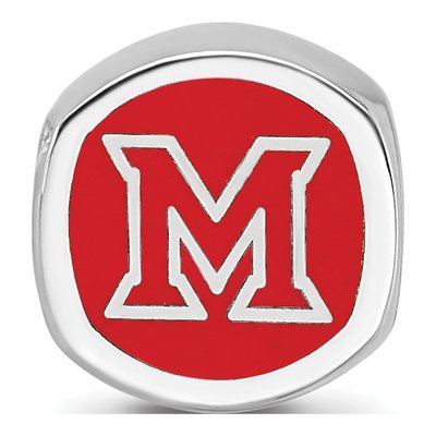 Miami University Sterling Silver Ohio Bead – view 4