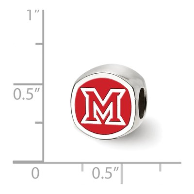 Miami University Sterling Silver Ohio Bead – view 5