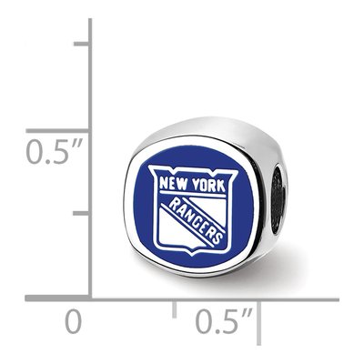 New York Rangers Sterling Silver NY Enamel Bead – view 4
