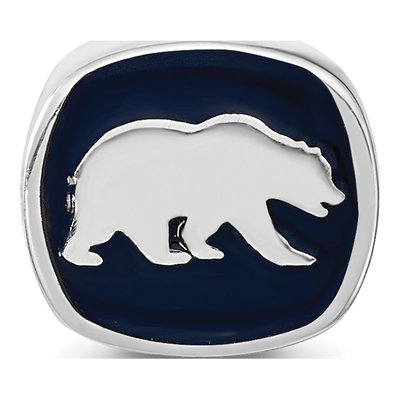 University of California Berkeley Sterling Silver UC Cal Bear Bead – view 4