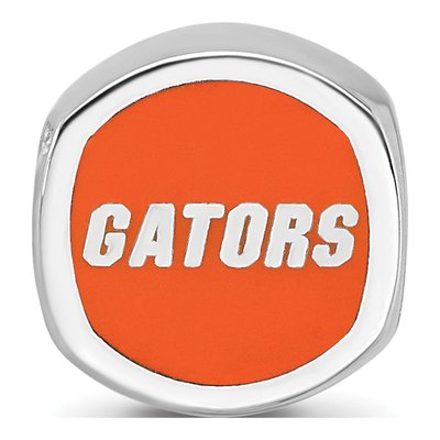 University of Florida Sterling Silver Gators Enameled Bead – view 4