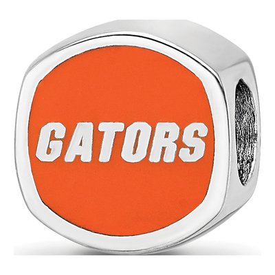 University of Florida Sterling Silver Gators Enameled Bead
