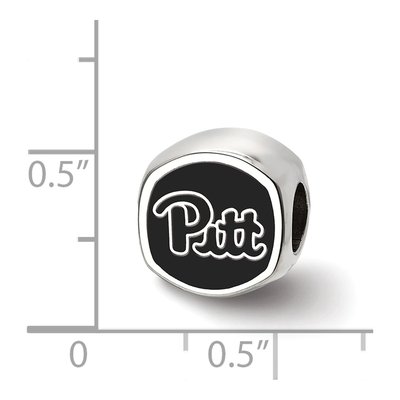 University of Pittsburgh Sterling Silver Panthers Enameled Bead – view 5