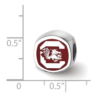 University of South Carolina Sterling Silver Enameled Bead – view 4
