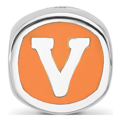 University of Virginia Sterling Silver Double Enameled Bead – view 4