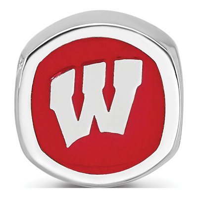University of Wisconsin Sterling Silver Badgers Bead – view 4