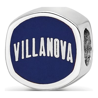 Villanova University Sterling Silver Enameled Double Bead – view 6