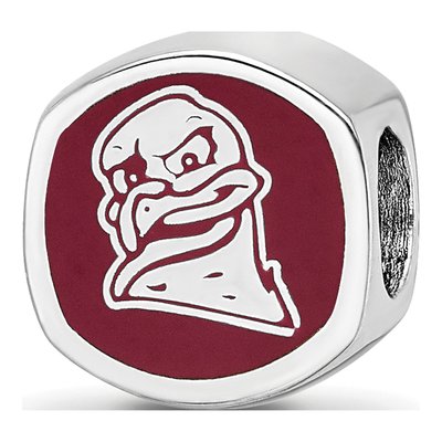 Virginia Tech Sterling Silver Enamel Bead – view 6