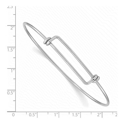 Sterling Silver Wire Expandable Bangle Bracelet – view 4