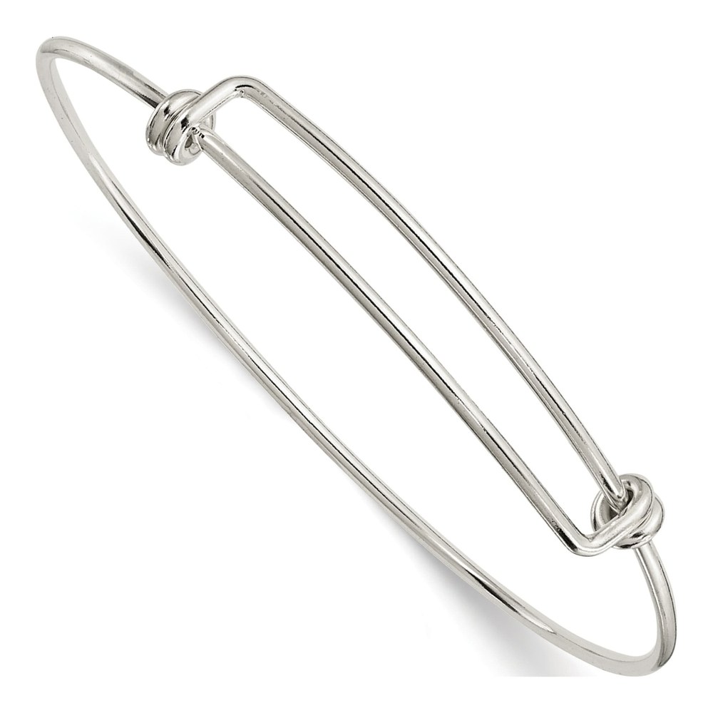 Sterling Silver Wire Expandable Bangle Bracelet