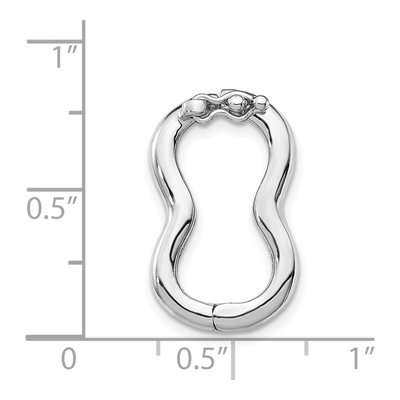 Sterling Silver Rhodium-Plated Necklace Shortener – view 4