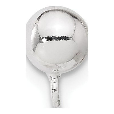 Sterling Silver 5mm Ball Post Earring Findings – view 2