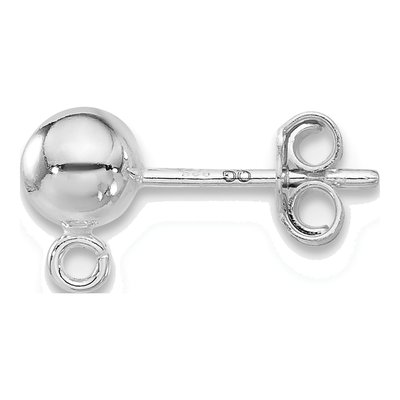 Sterling Silver 5mm Ball Post Earring Findings
