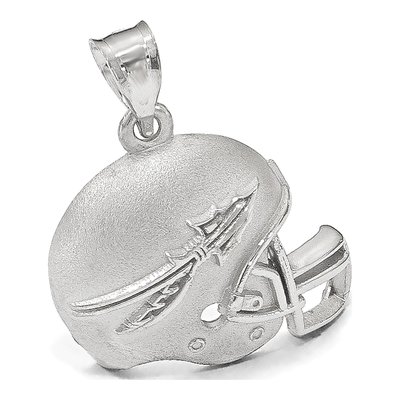 Florida State University Sterling Silver Medium Football Helmet Pendant – view 3