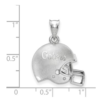 University of Florida Sterling Silver Medium Gators Football Helmet Pendant – view 2