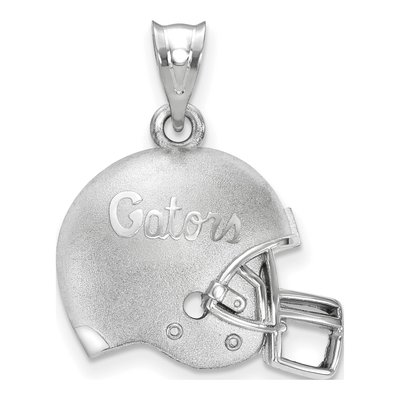 University of Florida Sterling Silver Medium Gators Football Helmet Pendant