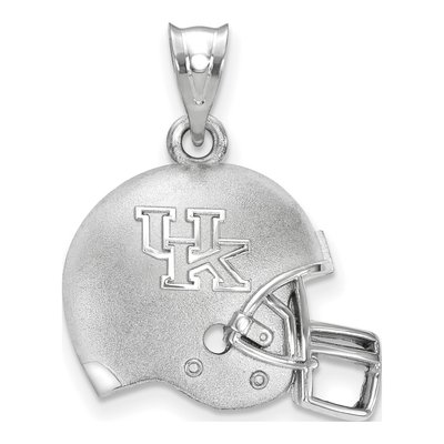 University of Kentucky Sterling Silver Medium Wildcats Football Helmet Pendant