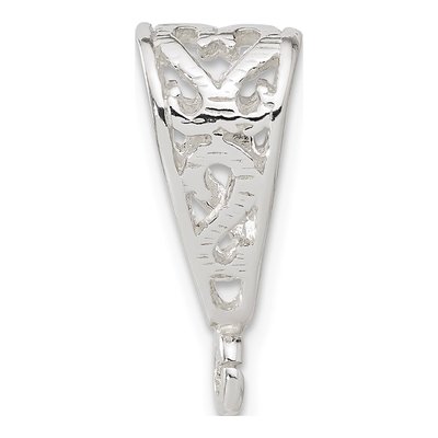 Sterling Silver Filigree Bail with Ring - Findings