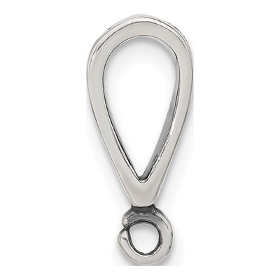 Sterling Silver Antiqued Bail with Ring – view 2