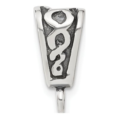 Sterling Silver Antiqued Bail with Ring