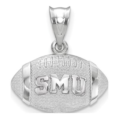 Southern Methodist University Sterling Silver Medium SMU Mustangs Football Pendant